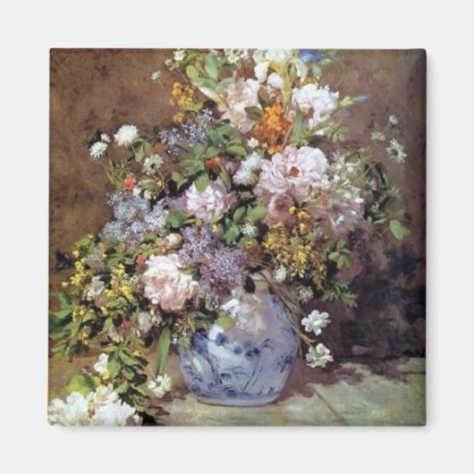 Aimant Renoir - Bouquet de printemps (Devant)