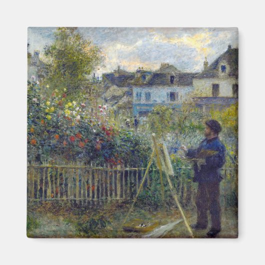 Aimant Renoir - Claude Monet Peinture dans son jardin (Devant)