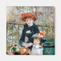 Renoir Deux Soeurs en Terrasse Art Vintage