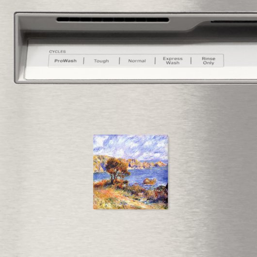 Aimant Renoir - Vue sur Guernesey, célèbre peinture (In Situ (Lave-vaisselle))