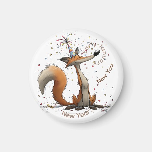 Aimant Renouvellement de début janvier Fox (Devant)