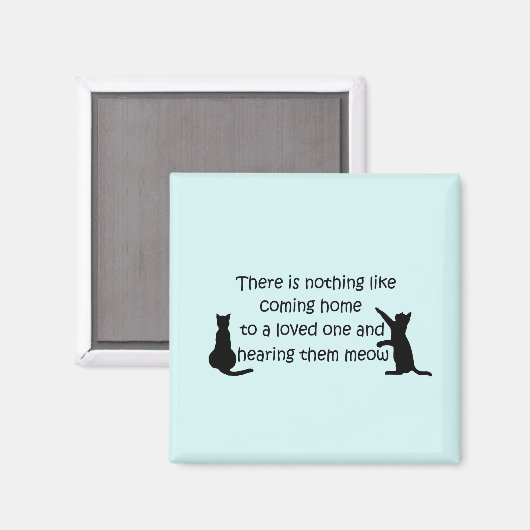 Aimant Rentrer chez vous chez un chat (Recto/Verso)