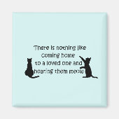 Aimant Rentrer chez vous chez un chat (Devant)