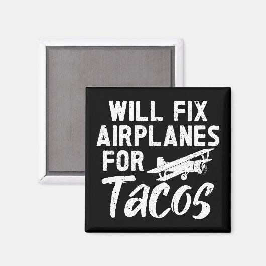 Aimant Réparera les avions pour Tacos (Recto/Verso)