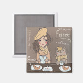 Aimant Repas français (Recto/Verso)