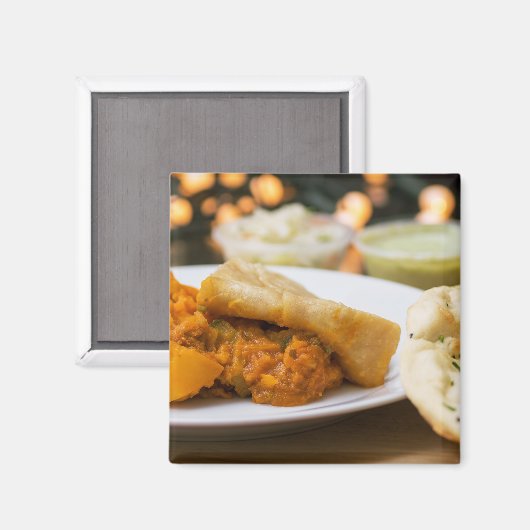 Aimant repas indien (Recto/Verso)