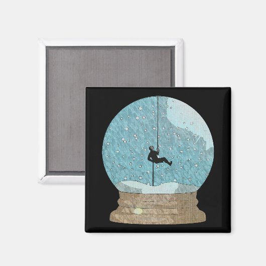 Aimant Repérage du globe de neige de l'escalade (Recto/Verso)