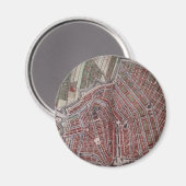 Aimant Réplique carte de la ville d'Amsterdam 1652 (Recto/Verso)