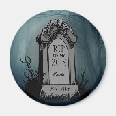 Aimant Repose en paix à ma fête d'anniversaire des années (Devant)