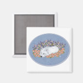 Aimant Repose florale Westie (Recto/Verso)