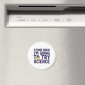 Aimant Reposez-vous Je vais essayer Science Funny Geek (In Situ (Lave-vaisselle))