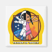 Aimant Reprendre le logo de l'espace (Devant)