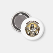 Aimant Reps pour Jésus (Recto/Verso)