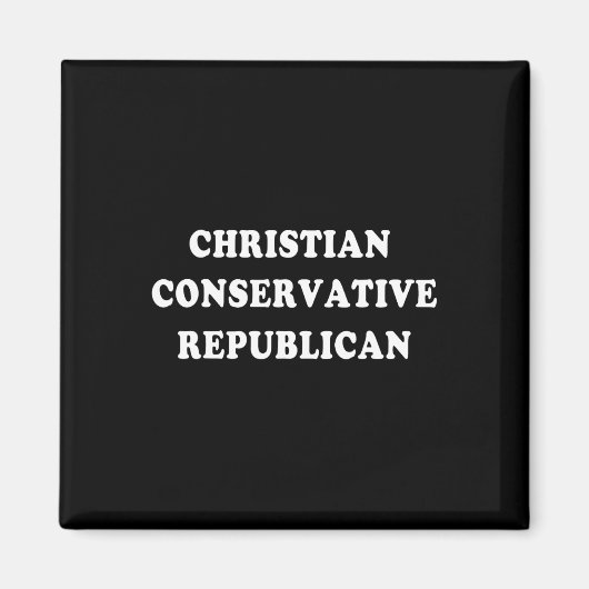 Aimant Républicain conservateur chrétien (Devant)
