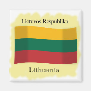 Aimant République d'aimant de drapeau de la Lithuanie