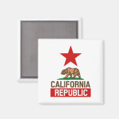Aimant République de Californie (Recto/Verso)
