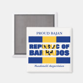 Aimant République de la Barbade (Recto/Verso)
