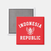 Aimant République d'Indonésie (Recto/Verso)