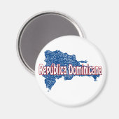 Aimant République dominicaine (Recto/Verso)