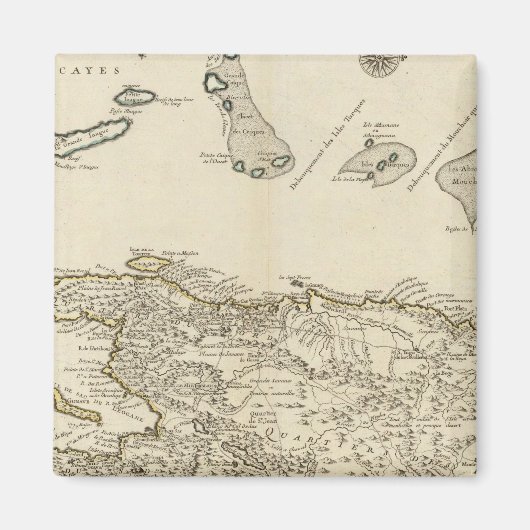 Aimant République Dominicaine, Haïti, Antilles (Devant)