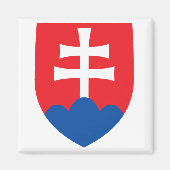 Aimant République slovaque Armoiries (Devant)