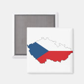 Aimant République tchèque CZ (Recto/Verso)