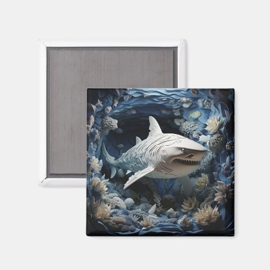 Aimant Requin 3D (Recto/Verso)