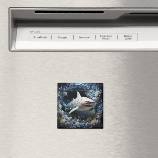 Aimant Requin 3D (In Situ (Lave-vaisselle))