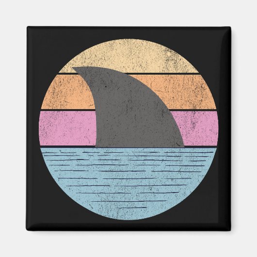 Aimant Requin au coucher du soleil (Devant)