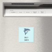 Aimant Requin bleu mignon personnalisé (In Situ (Lave-vaisselle))