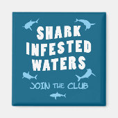 Aimant Requin - Citation de plongée sous-marine (Devant)