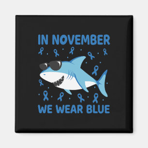 Aimant Requin En Novembre Nous Portons Bleu Diabète Garço