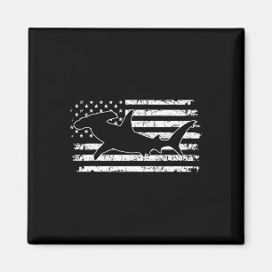 Aimant Requin marteau Drapeau américain Fête de l'indépen