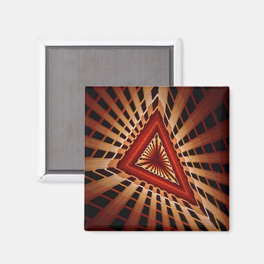 Aimant Réseau d'Imaginaires 3D Conception graphique fract (Recto/Verso)