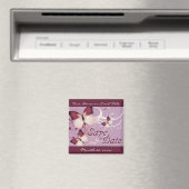 Aimant réservez la date: papillons : (In Situ (Lave-vaisselle))