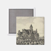 Aimant Résidence de John D Knox, Topeka, Kansas (Recto/Verso)