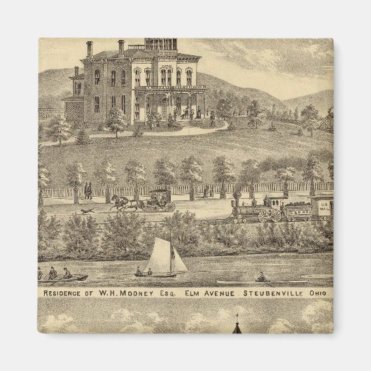 Aimant Résidence de WH Mooney (Devant)