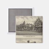 Aimant Résidences de JR Fisher et MP Simpson, Kansas (Recto/Verso)