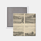 Aimant Résidences du comté d'Augusta (Recto/Verso)