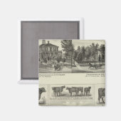 Aimant Résidences et ferme Stock, Wichita, Kansas (Recto/Verso)