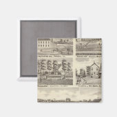 Aimant Résidences, fermes et usine, Vandalia, Sandoval (Recto/Verso)