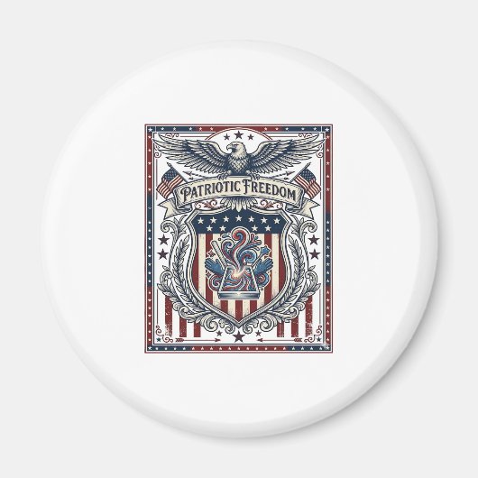 Aimant Résine Patriotique (Devant)