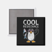 Aimant Résistance Cool subtile Tarifs de pingouin protest (Recto/Verso)
