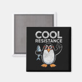 Aimant Résistance Cool subtile Tarifs de pingouin protest (Recto/Verso)