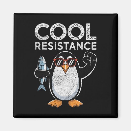 Aimant Résistance Cool subtile Tarifs de pingouin protest (Devant)