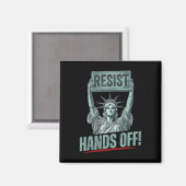 Aimant Résiste Statue De La Liberté Mains Hors Prot (Recto/Verso)