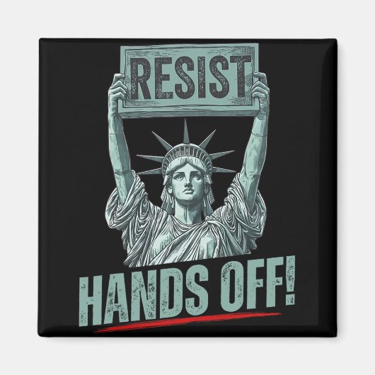Aimant Résiste Statue De La Liberté Mains Hors Prot (Devant)