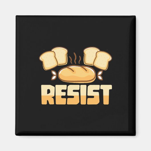 Aimant Résister Sans gluten (Devant)