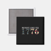 Aimant Résistez Comme Son 1776 - Patriotes Véritables - G (Recto/Verso)