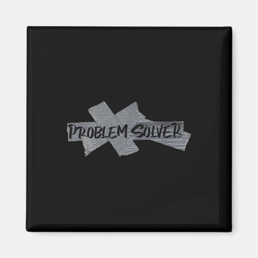 Aimant Résolveur de problème drôle (Devant)